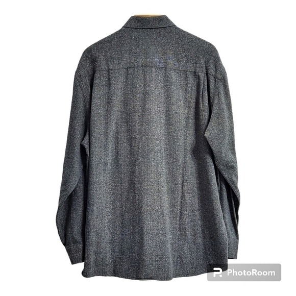 Vintage Klauss Boehler Kollektion Tweed Gray Dress Shirts - Picture 2 of 10